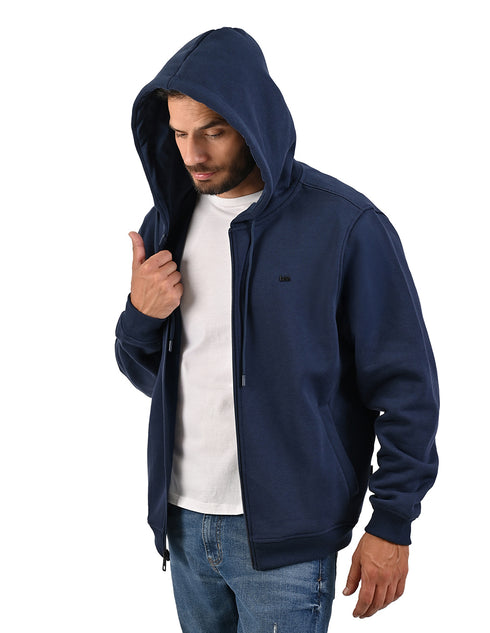 LEE sudadera hoodie estilo urbano para caballero con cierre.